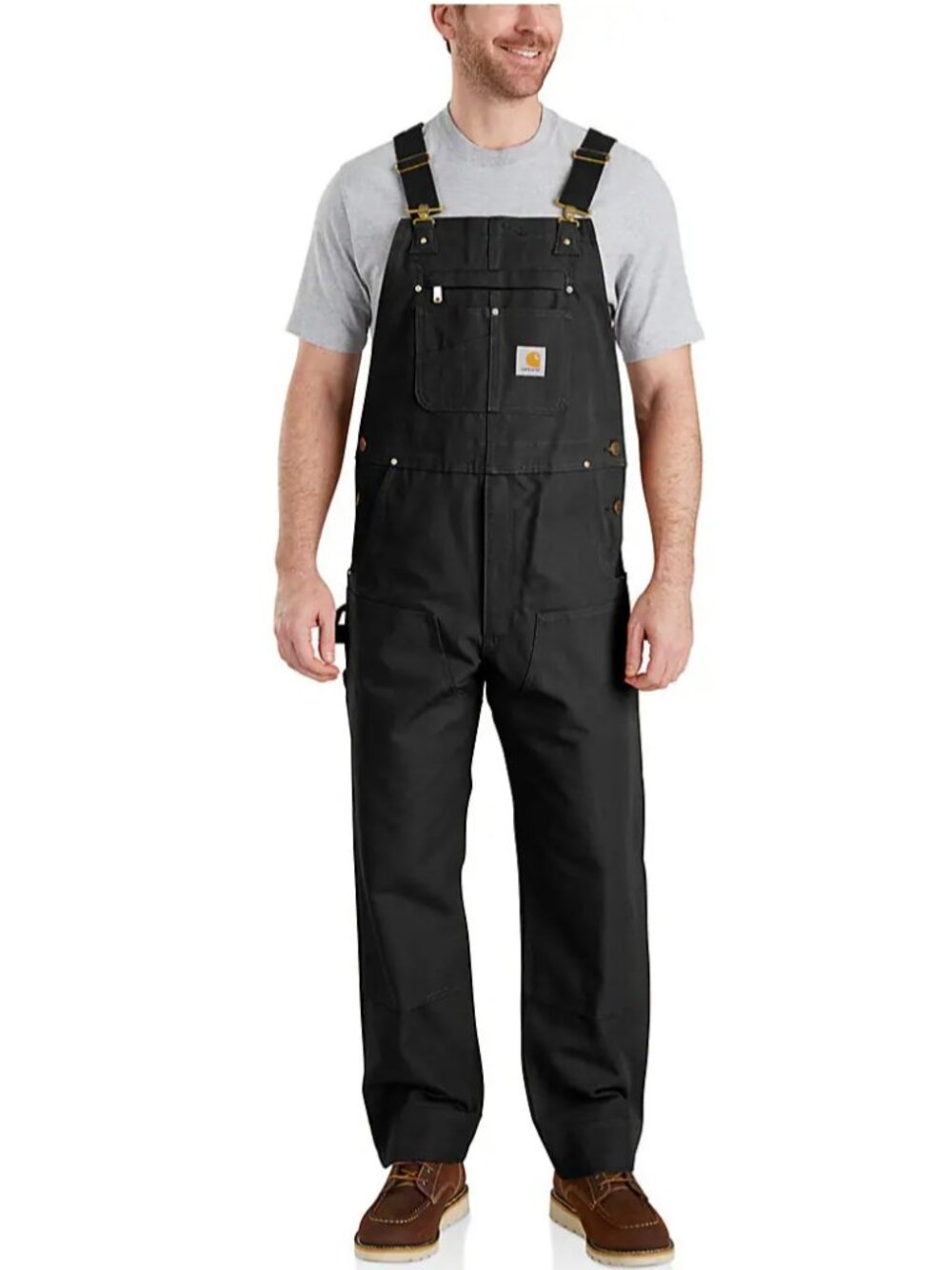Carhartt Men's Black Duck Bib Overalls